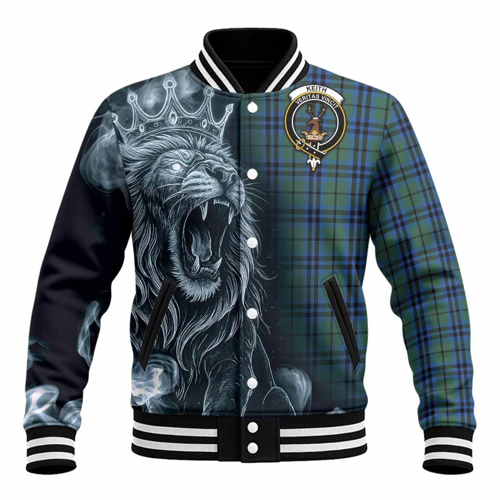 Keith Tartan Baseball Jacket Roaring Lion Heritage