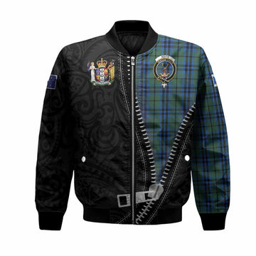 Keith Tartan Bomber Jacket New Zealand Pattern Unique Zipper Stylized
