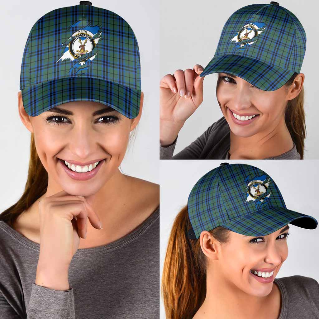 Keith Tartan Classic Cap with Family Crest In Me Style