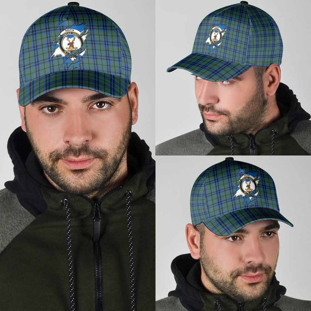 Keith Tartan Classic Cap with Family Crest In Me Style