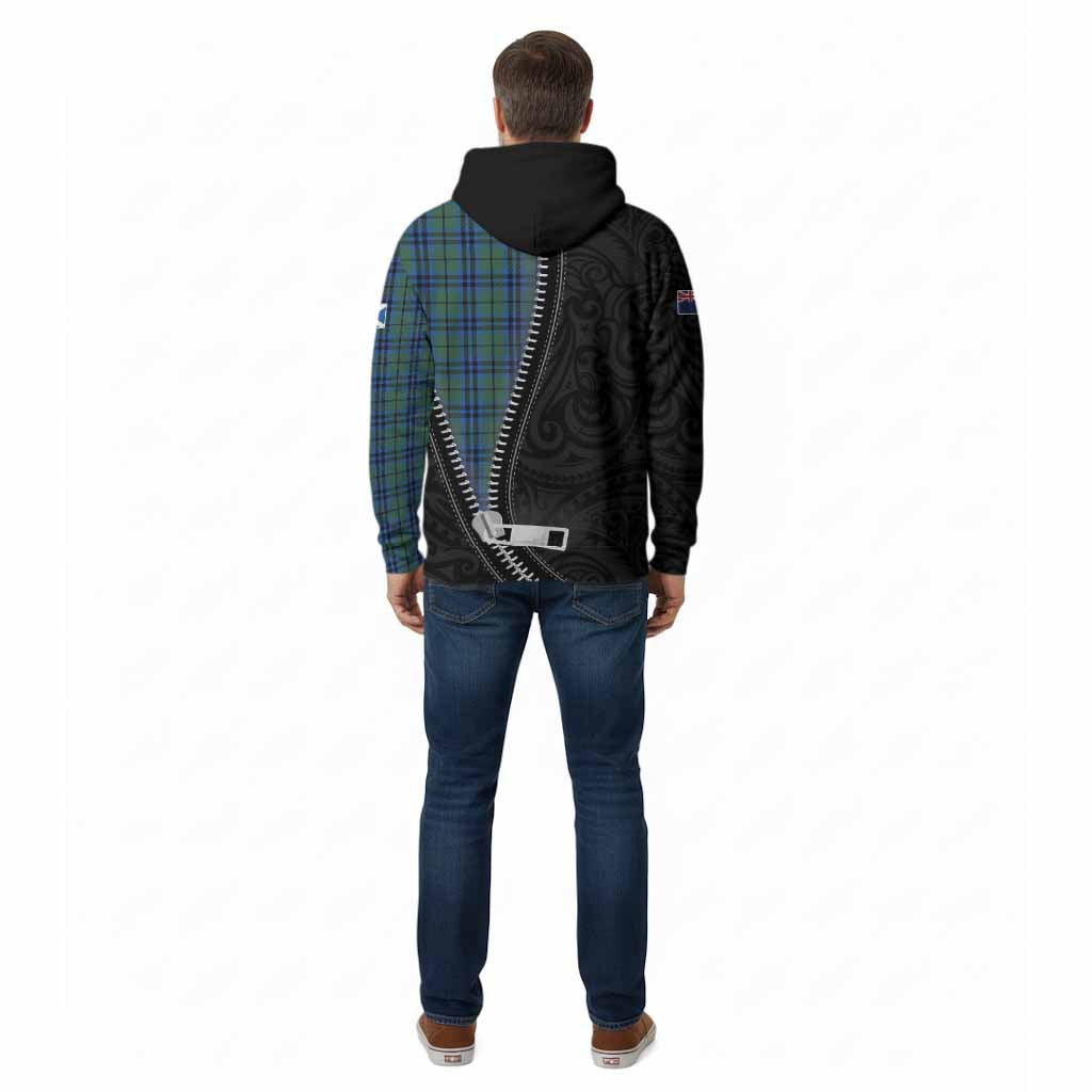Keith Tartan Cotton Hoodie New Zealand Pattern Unique Zipper Stylized