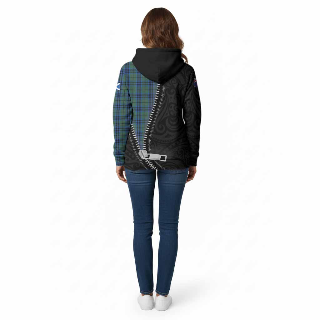 Keith Tartan Cotton Hoodie New Zealand Pattern Unique Zipper Stylized