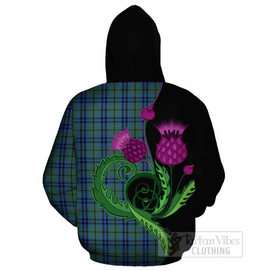 Keith Tartan Cotton Hoodie Traditional Scottish Thistle