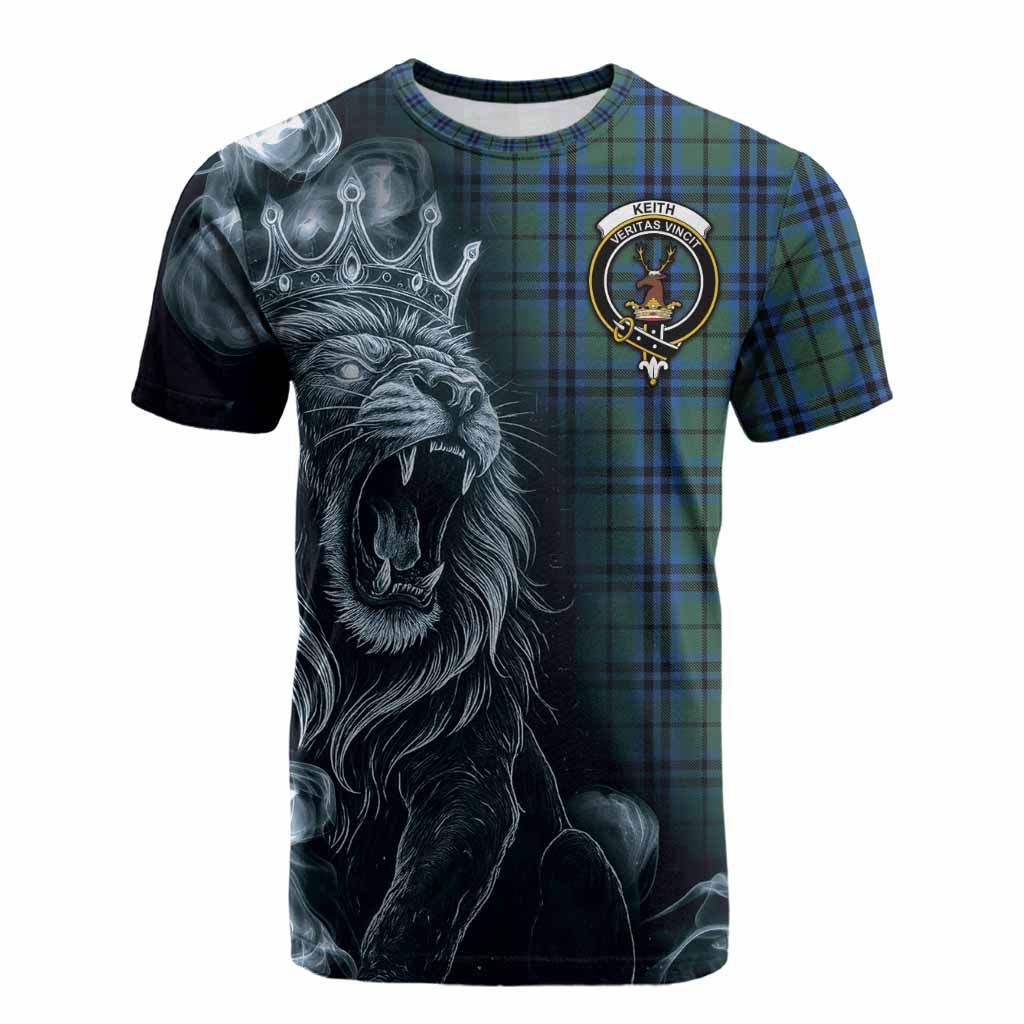 Keith Tartan Cotton T-shirt Roaring Lion Heritage