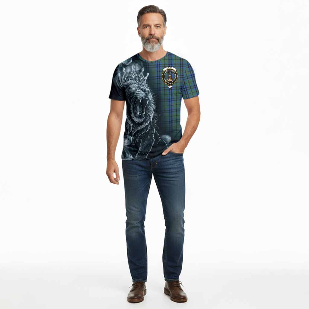 Keith Tartan Cotton T-shirt Roaring Lion Heritage