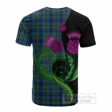 Keith Tartan Cotton T-shirt Traditional Scottish Thistle