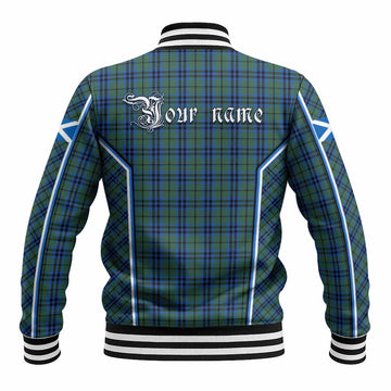 Keith Tartan Crest Baseball Jacket Scotland Coat of Arm Flag Style