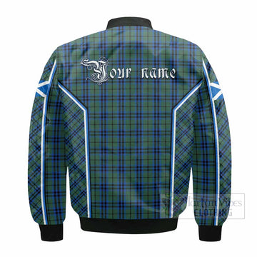 Keith Tartan Crest Bomber Jacket Scotland Coat of Arm Flag Style