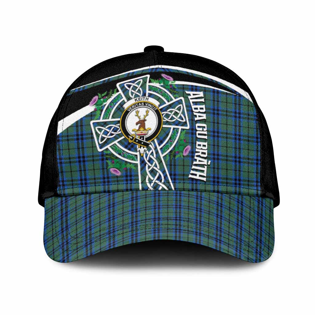 Keith Tartan Crest Classic Cap Scottish Thistle Celtic Cross Alba Gu Brath
