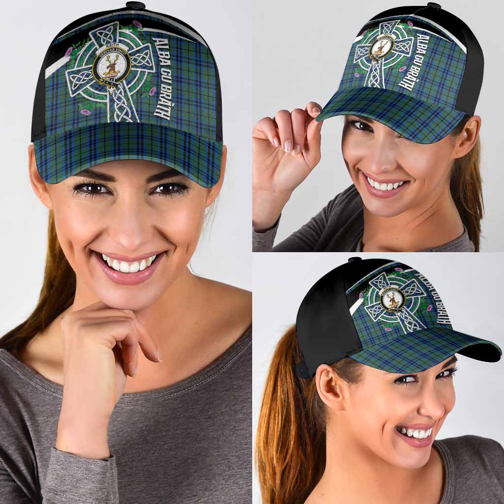 Keith Tartan Crest Classic Cap Scottish Thistle Celtic Cross Alba Gu Brath