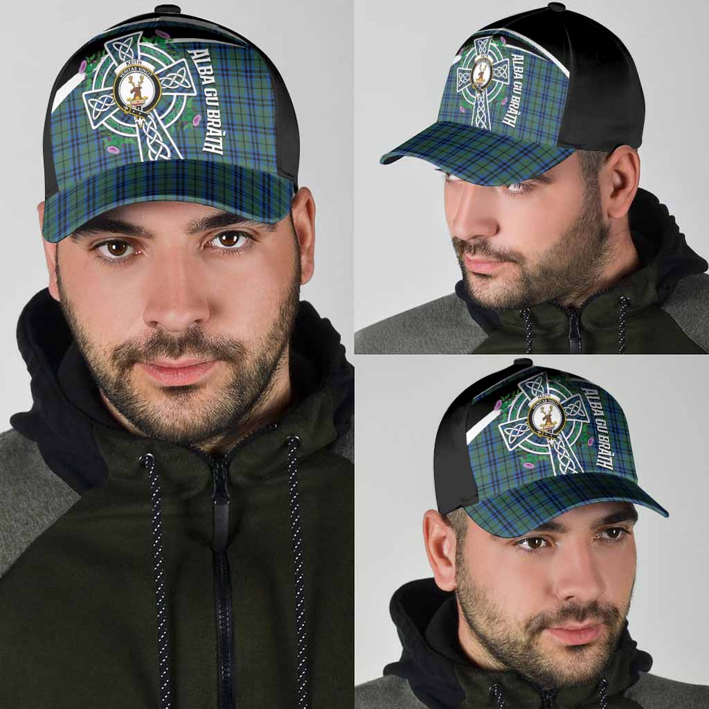 Keith Tartan Crest Classic Cap Scottish Thistle Celtic Cross Alba Gu Brath