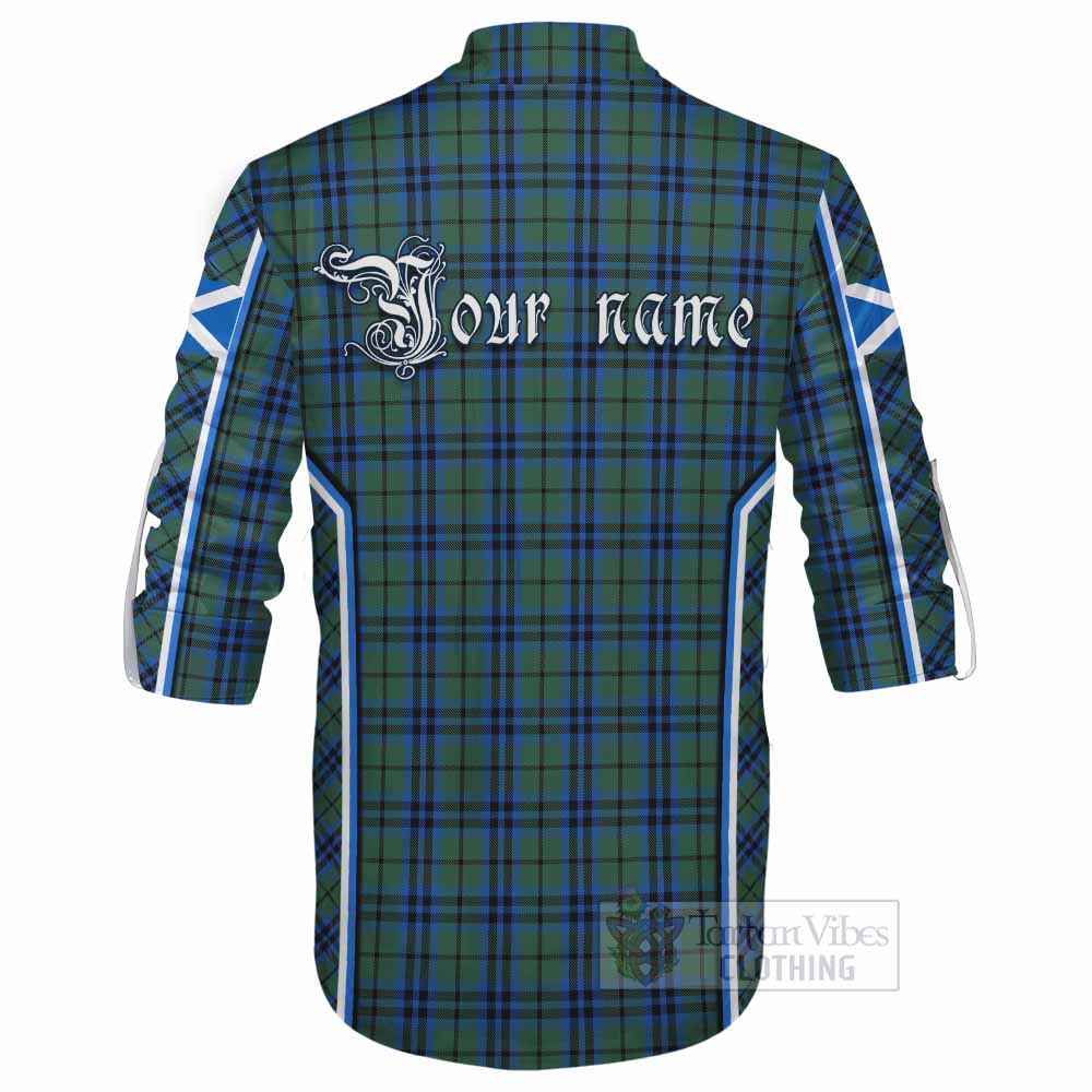 Keith Tartan Crest Ghillie Kilt Shirt Scotland Coat of Arm Flag Style - Tartan Vibes Clothing