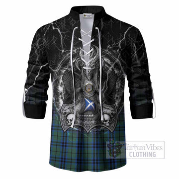 Keith Tartan Crest Ghillie Shirt Celtic Odin's Raven Legacy