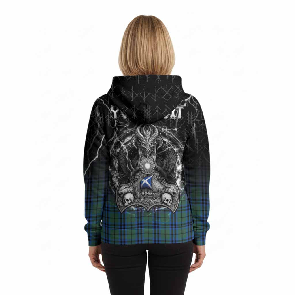 Keith Tartan Crest Hoodie Celtic Odin's Raven Legacy