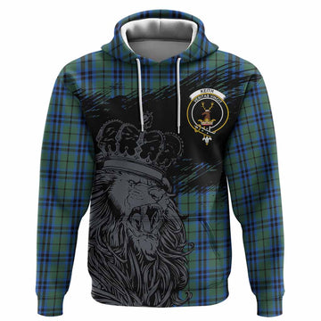 Keith Tartan Crest Hoodie Crowned Lion Heritage Style