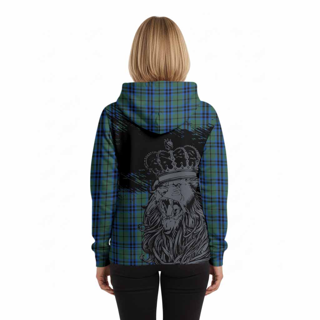 Keith Tartan Crest Hoodie Crowned Lion Heritage Style
