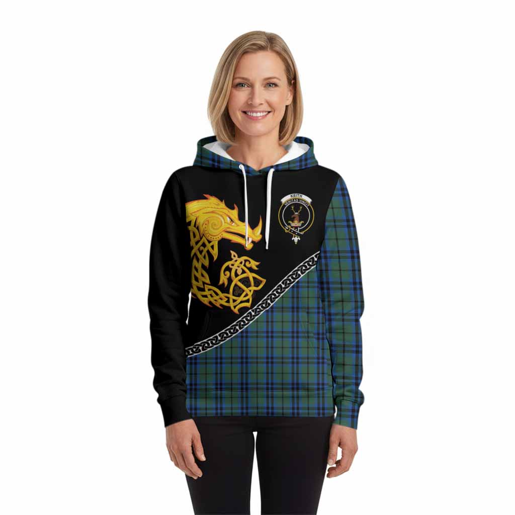 Keith Tartan Crest Hoodie Legendary Dragon Knot Half Style
