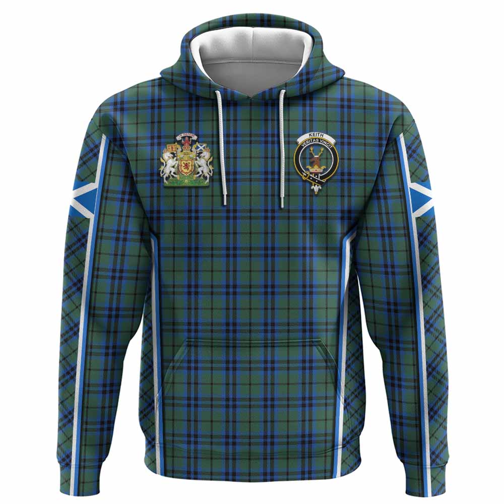 Keith Tartan Crest Hoodie Scotland Coat of Arm Flag Style - Tartan Vibes Clothing