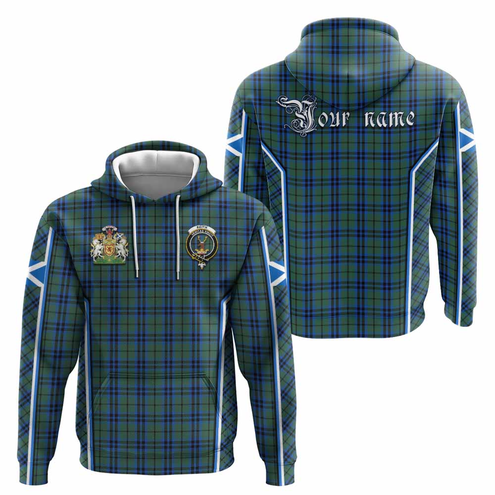 Keith Tartan Crest Hoodie Scotland Coat of Arm Flag Style - Tartan Vibes Clothing