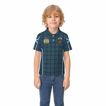 Keith Tartan Crest Kid Polo Shirt Scotland Coat of Arm Flag Style - Tartan Vibes Clothing
