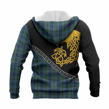 Keith Tartan Crest Knitted Hoodie Legendary Dragon Knot Half Style