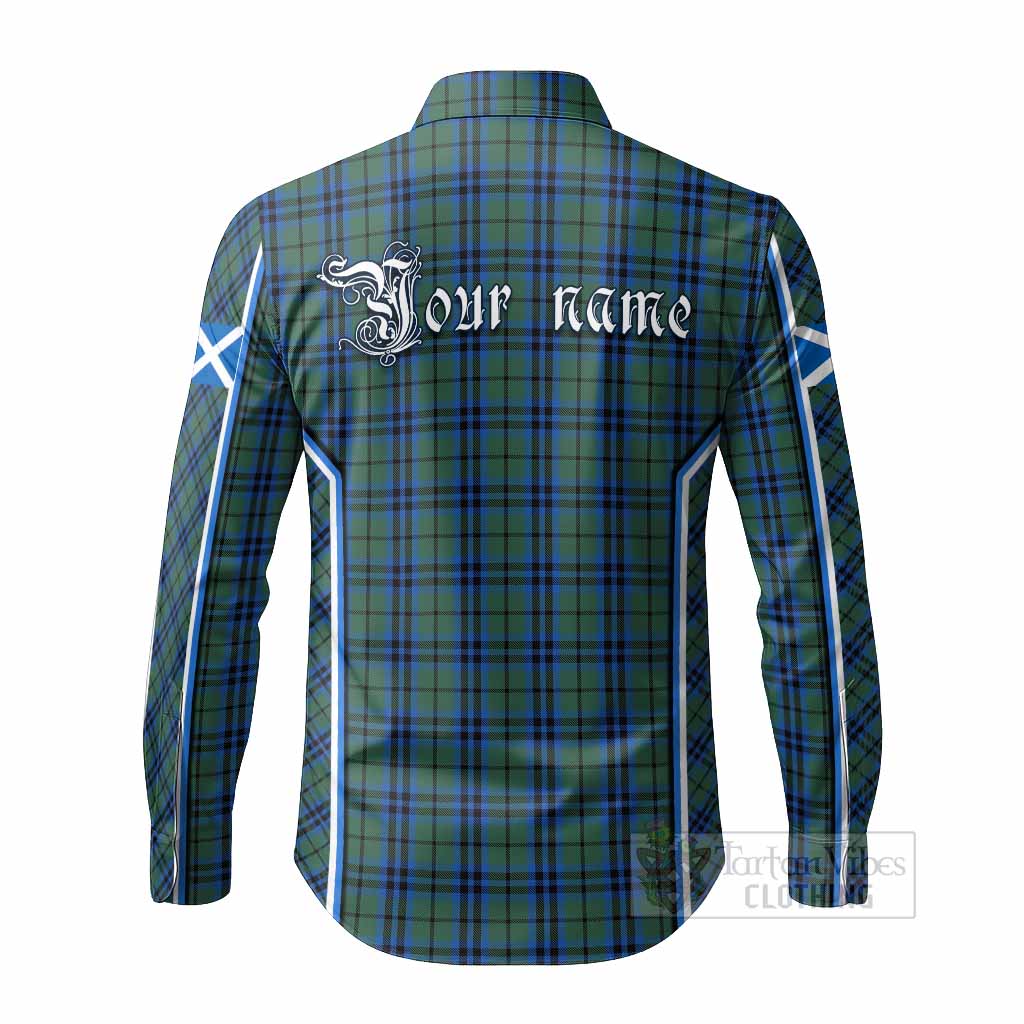 Keith Tartan Crest Long Sleeve Button Shirts Scotland Coat of Arm Flag Style - Tartan Vibes Clothing