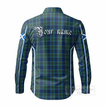 Keith Tartan Crest Long Sleeve Button Shirts Scotland Coat of Arm Flag Style