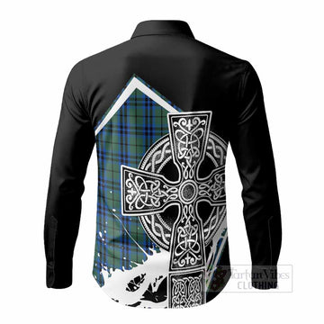 Keith Tartan Crest Long Sleeve Button Shirts Scottish Celtic Cross Heritage