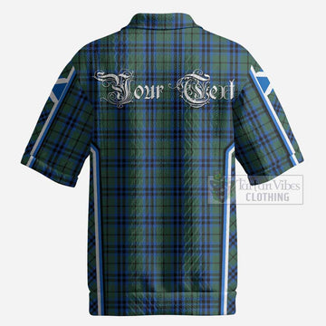 Keith Tartan Crest Men’s Polo Sweater Top Scotland Coat of Arm Flag Style