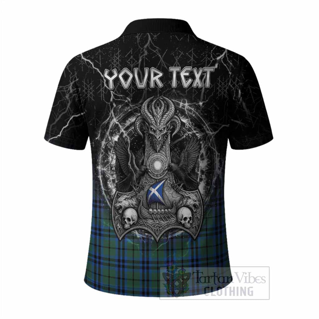 Keith Tartan Crest Polo Shirt Celtic Odin's Raven Legacy
