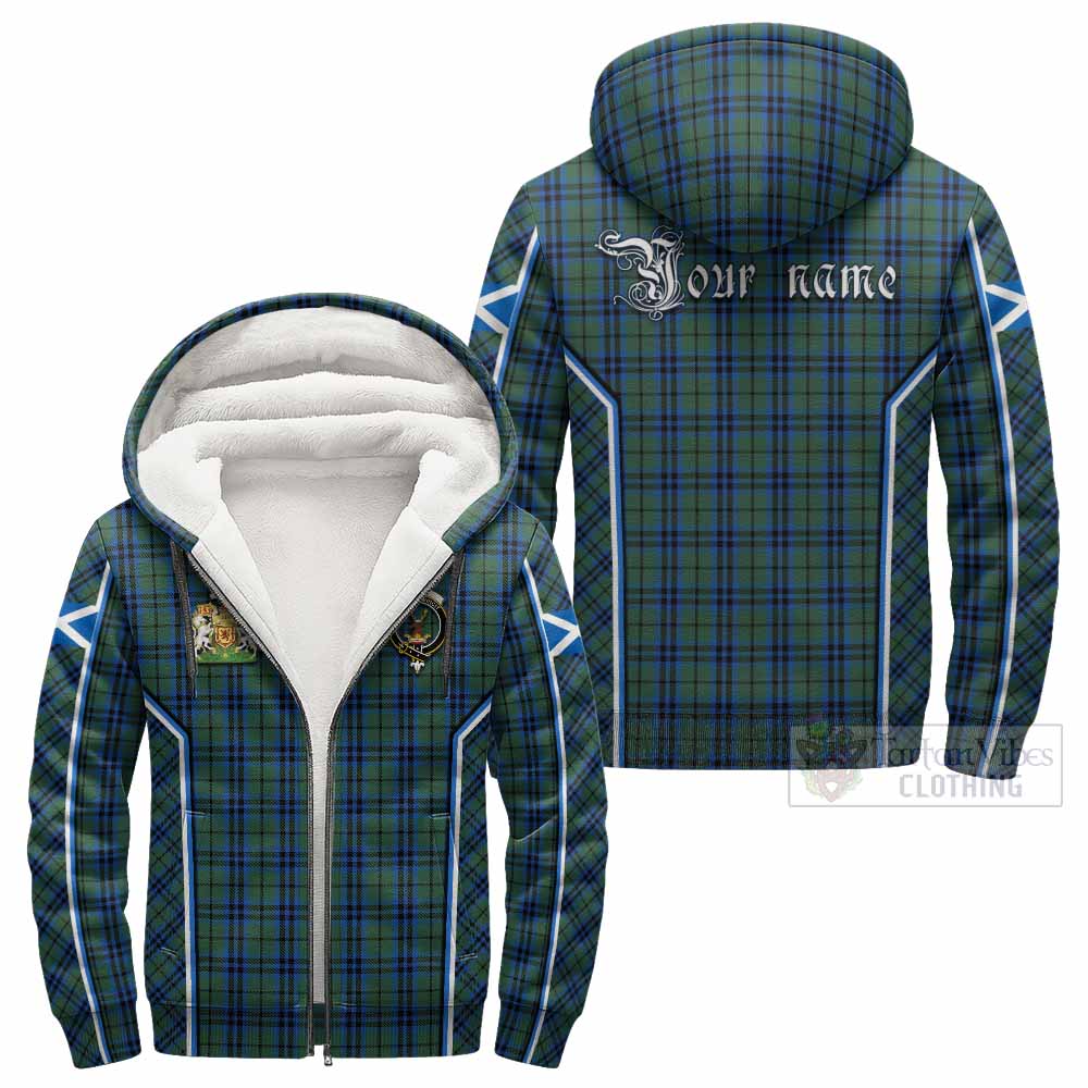 Keith Tartan Crest Sherpa Hoodie Scotland Coat of Arm Flag Style - Tartan Vibes Clothing