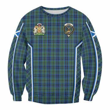 Keith Tartan Crest Sweatshirt Scotland Coat of Arm Flag Style