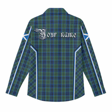 Keith Tartan Crest Women Casual Shirt Scotland Coat of Arm Flag Style - Tartan Vibes Clothing