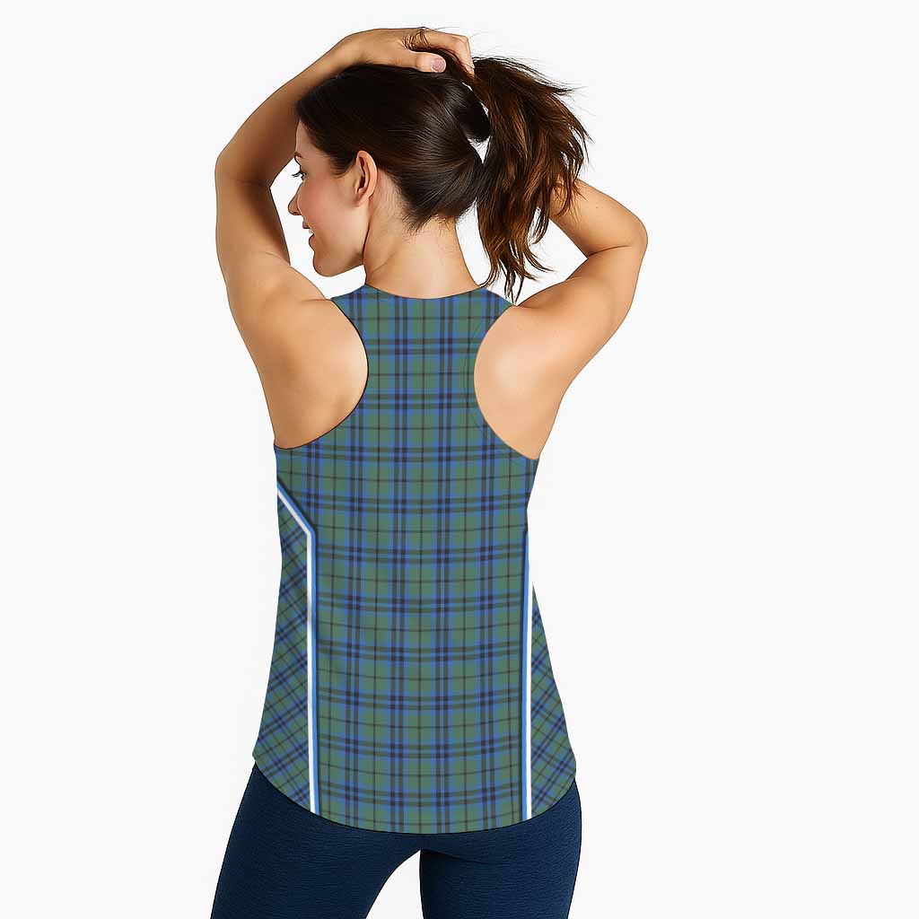Keith Tartan Crest Women Racerback Tanks Scotland Coat of Arm Flag Style - Tartan Vibes Clothing