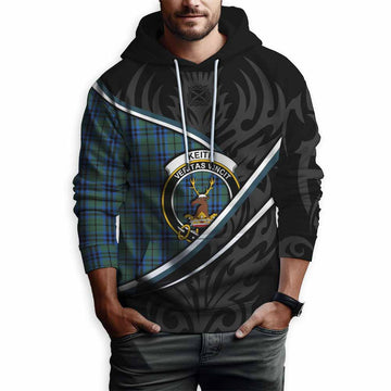 Keith Tartan Family Crest Hoodie Celtic Scottish Thistle Floral