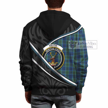 Keith Tartan Family Crest Hoodie Celtic Scottish Thistle Floral