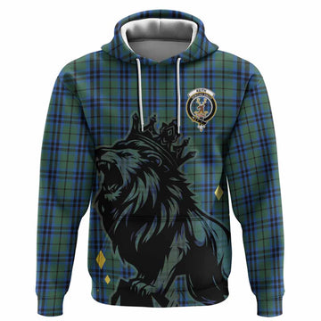 Keith Tartan Family Crest Hoodie Crowned Lion Roaring