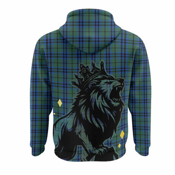 Keith Tartan Family Crest Hoodie Crowned Lion Roaring