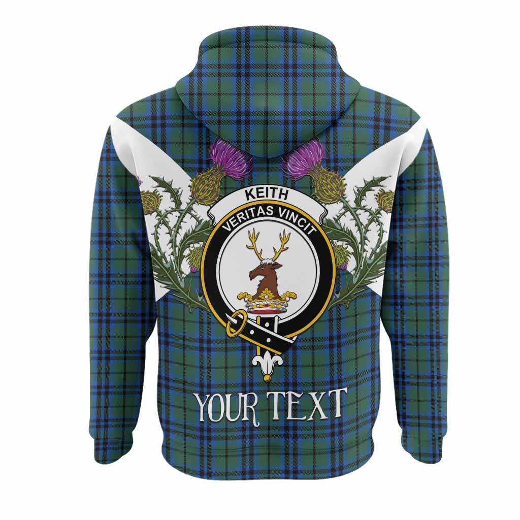 Keith Tartan Family Crest Hoodie Scottish Burns Night Thistle Floral