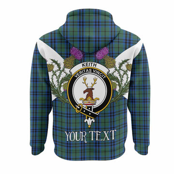 Keith Tartan Family Crest Hoodie Scottish Burns Night Thistle Floral