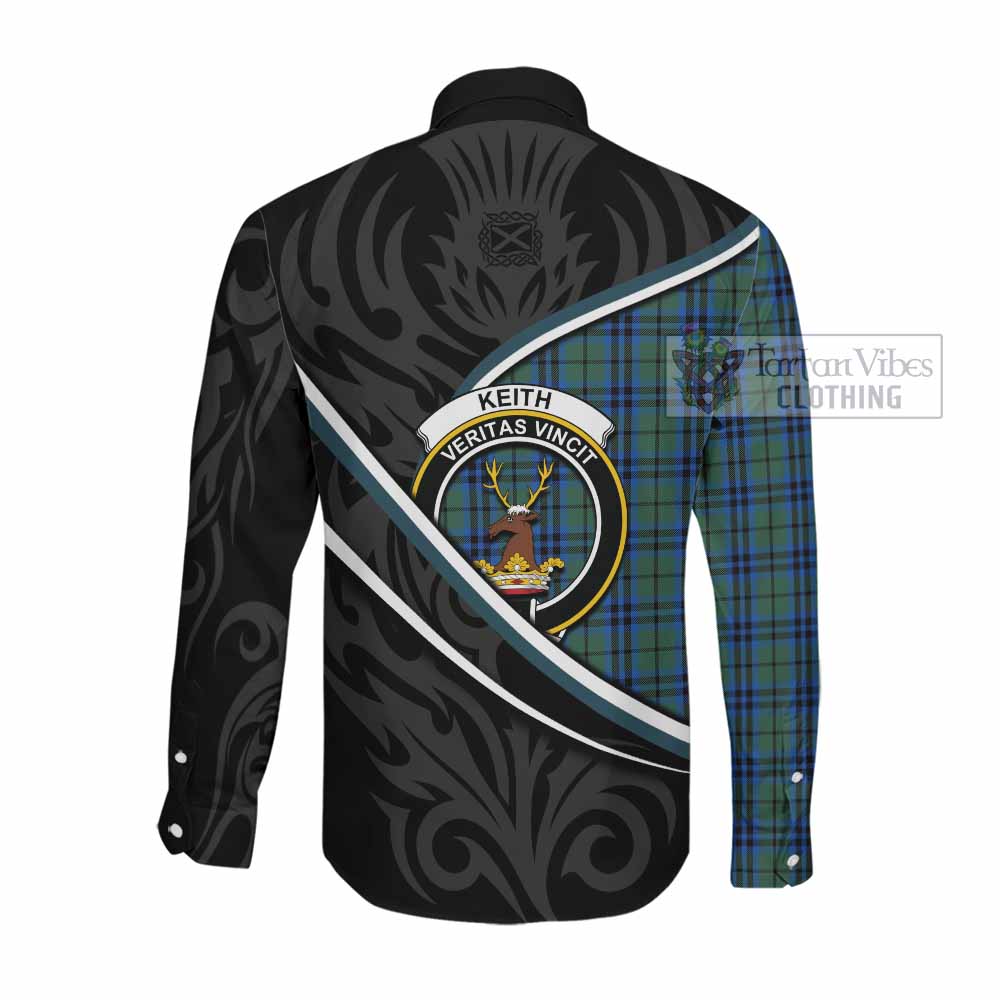 Keith Tartan Family Crest Long Sleeve Button Shirts Celtic Scottish Thistle Floral - Tartan Vibes Clothing