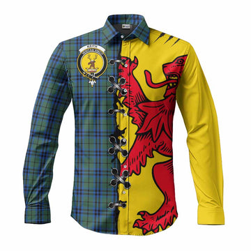 Keith Tartan Family Crest Long Sleeve Button Shirts Lion Rampant Honor
