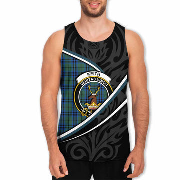 Keith Tartan Family Crest Men Tank Top Celtic Scottish Thistle Floral - Tartan Vibes Clothing