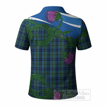 Keith Tartan Family Crest Polo Shirt Thistle in Minimalism