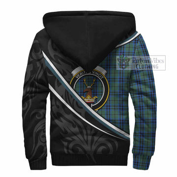Keith Tartan Family Crest Sherpa Hoodie Celtic Scottish Thistle Floral