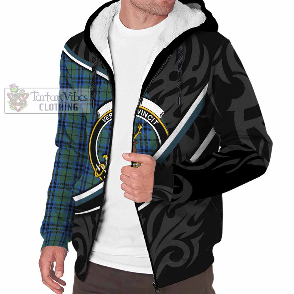 Keith Tartan Family Crest Sherpa Hoodie Celtic Scottish Thistle Floral - Tartan Vibes Clothing