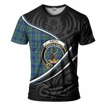 Keith Tartan Family Crest T-shirt Celtic Scottish Thistle Floral - Tartan Vibes Clothing
