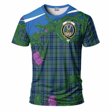 Keith Tartan Family Crest T-Shirt Thistle in Minimalism
