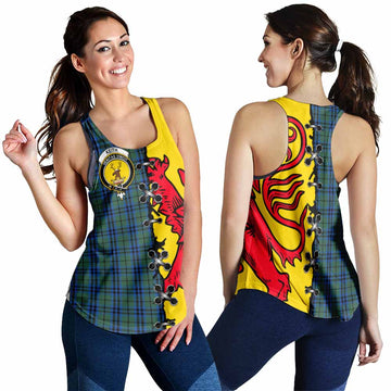 Keith Tartan Family Crest Women Racerback Tanks Lion Rampant Honor - Tartan Vibes Clothing