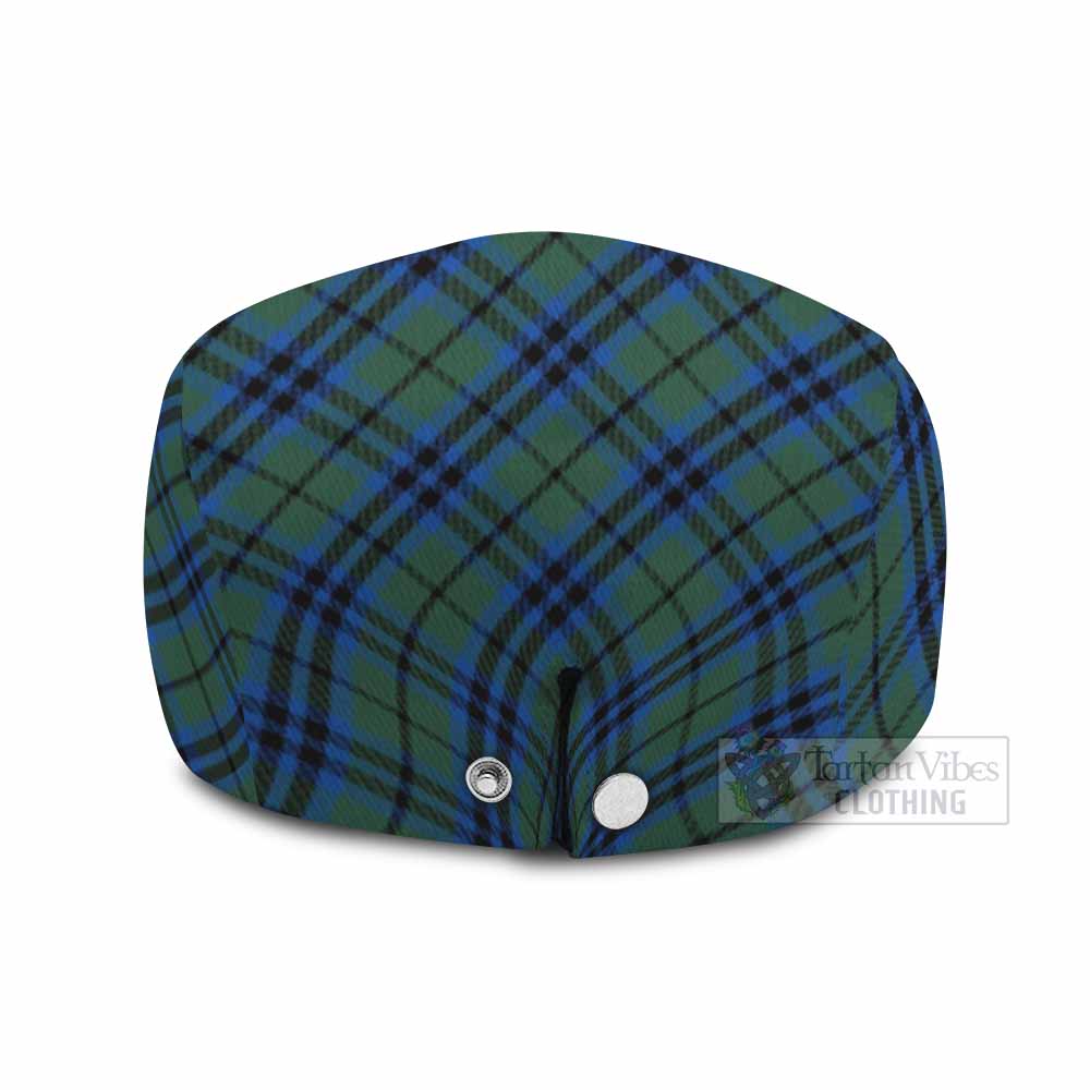 Keith Tartan Flat Cap, Jeff Cap Cross Style with Family Crest - Tartan Vibes Clothing